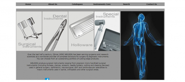 Website of WELDON Instruments.